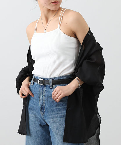 【SS優先】帶杯交叉彈力吊帶背心