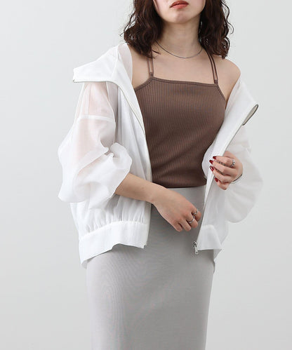 【SS優先】帶杯交叉彈力吊帶背心