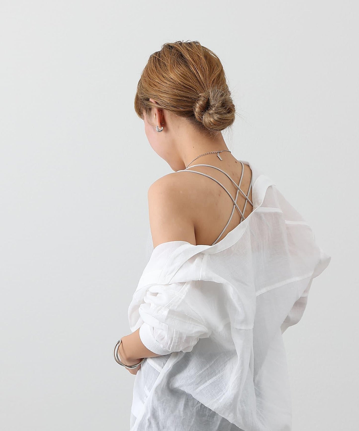 【SS優先】帶杯交叉彈力吊帶背心