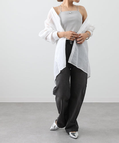 【SS優先】帶杯交叉彈力吊帶背心