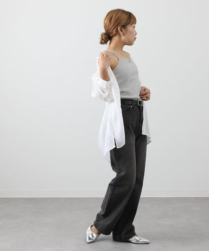 【SS優先】帶杯交叉彈力吊帶背心