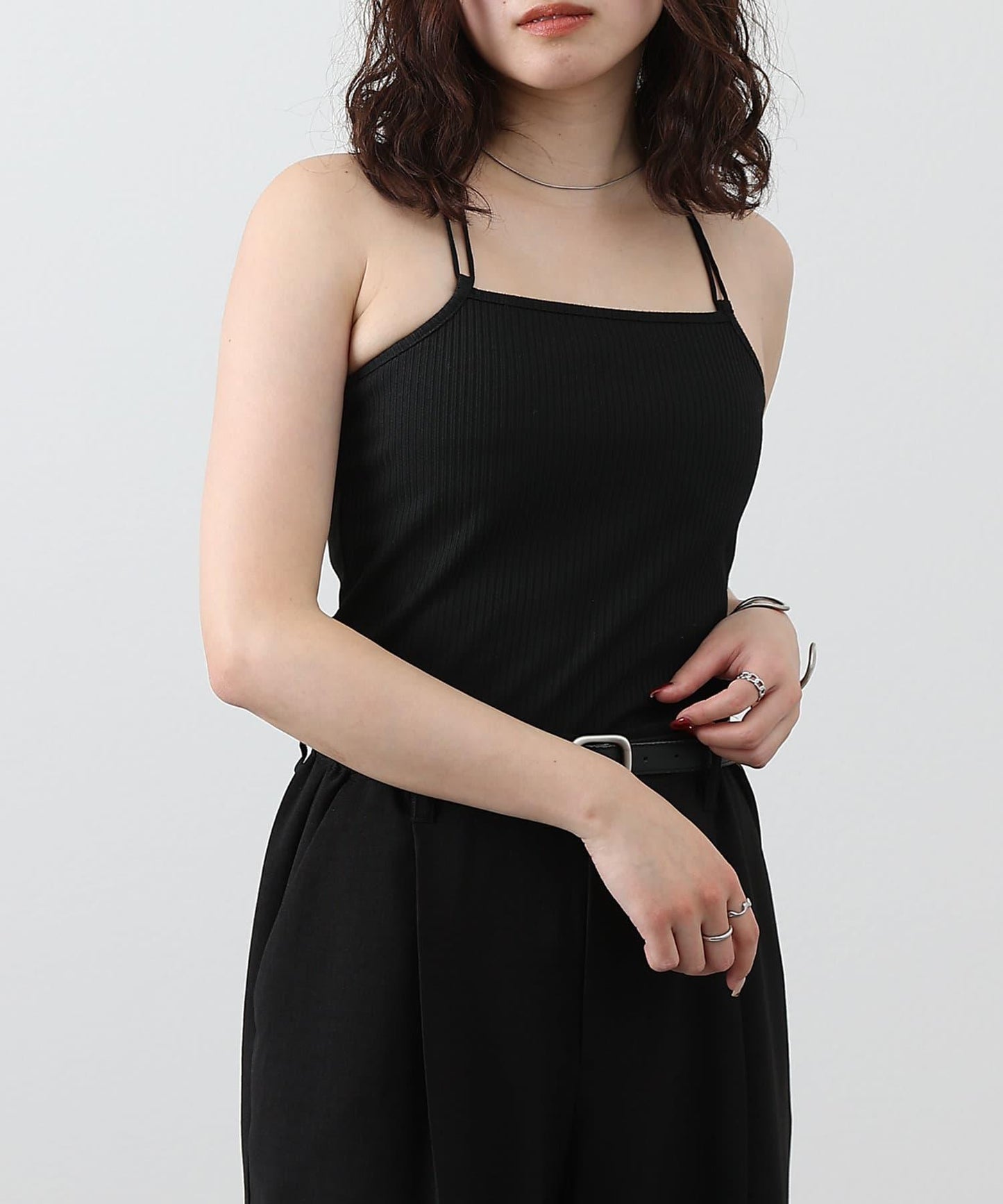 【SS優先】帶杯交叉彈力吊帶背心