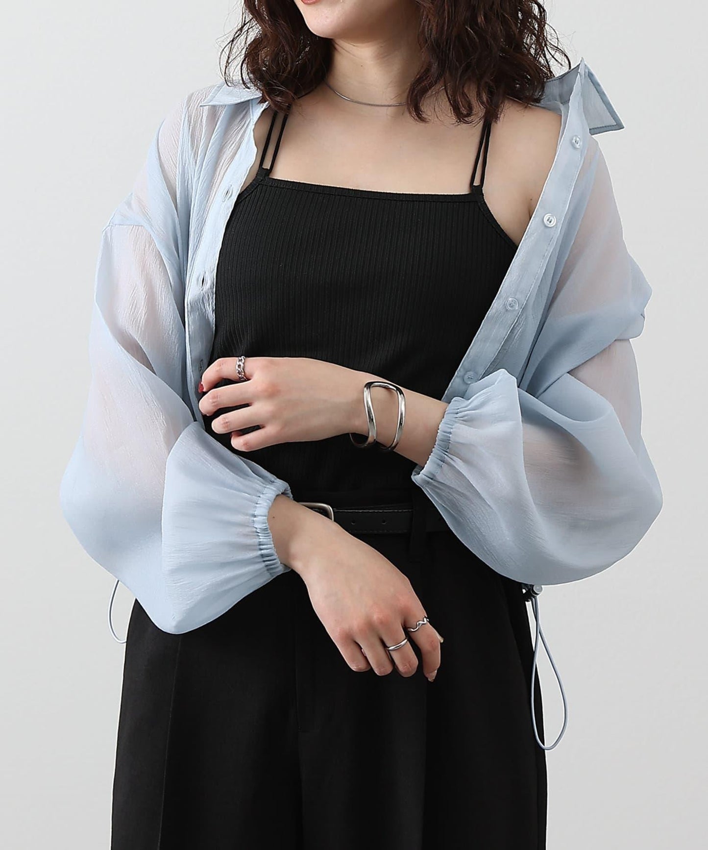 【SS優先】帶杯交叉彈力吊帶背心