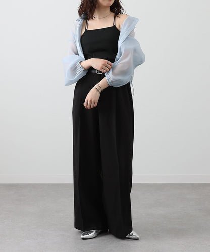 【SS優先】帶杯交叉彈力吊帶背心