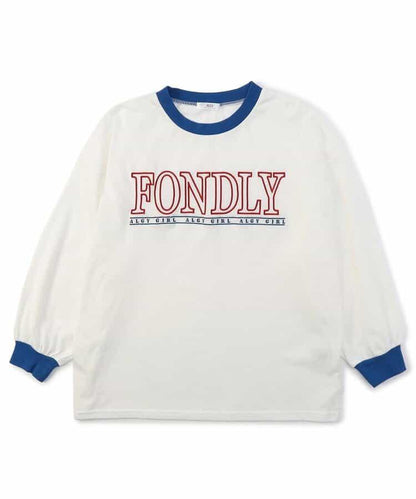 休閒大LOGO印花T恤