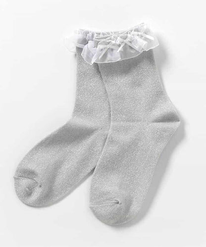 3P套裝 蕾絲蝴蝶結襪