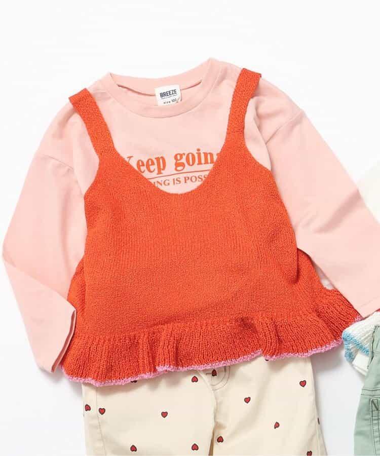 【2件套】針織馬甲短袖T-shirt