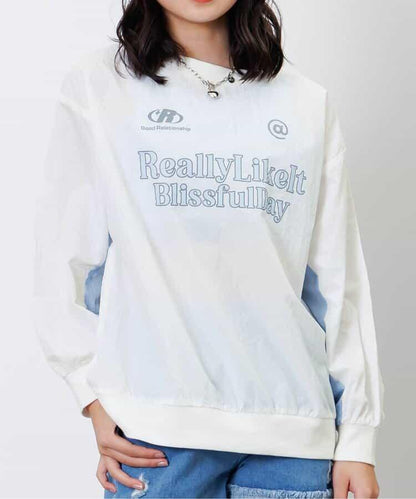 沙沙BIG印花T-shirt