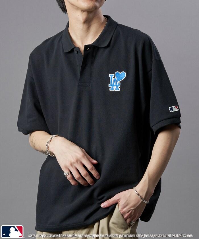聯名 MLB 心形標誌刺繡Polo衫