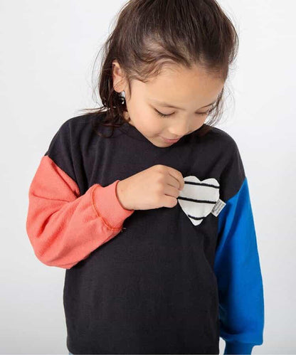 【連衣裙】心形口袋短袖T恤