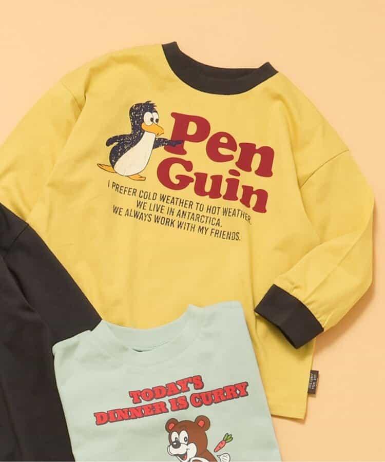 多色印花長袖T恤