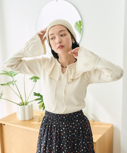 軍旅風荷葉邊衛衣