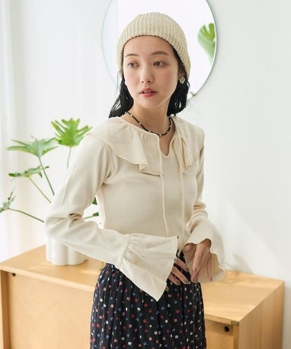 軍旅風荷葉邊衛衣