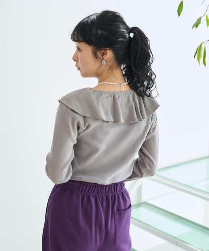 軍旅風荷葉邊衛衣