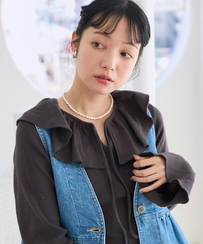 軍旅風荷葉邊衛衣