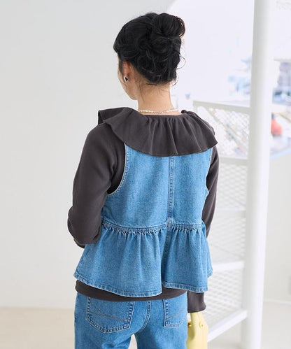 軍旅風荷葉邊衛衣