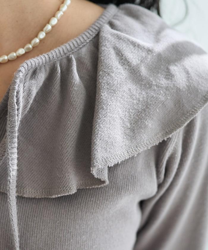 軍旅風荷葉邊衛衣