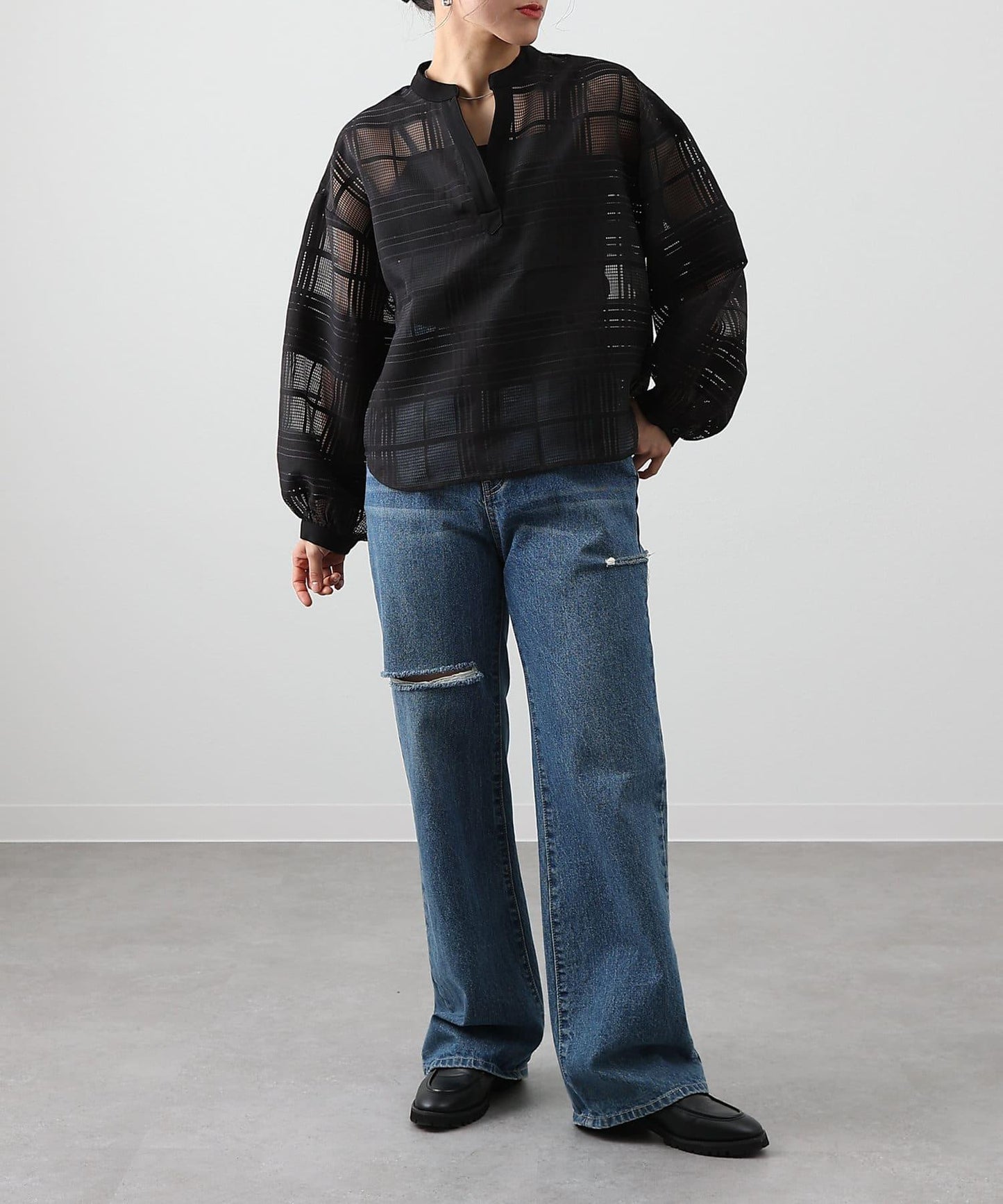 【S～L尺碼展開】破洞牛仔褲