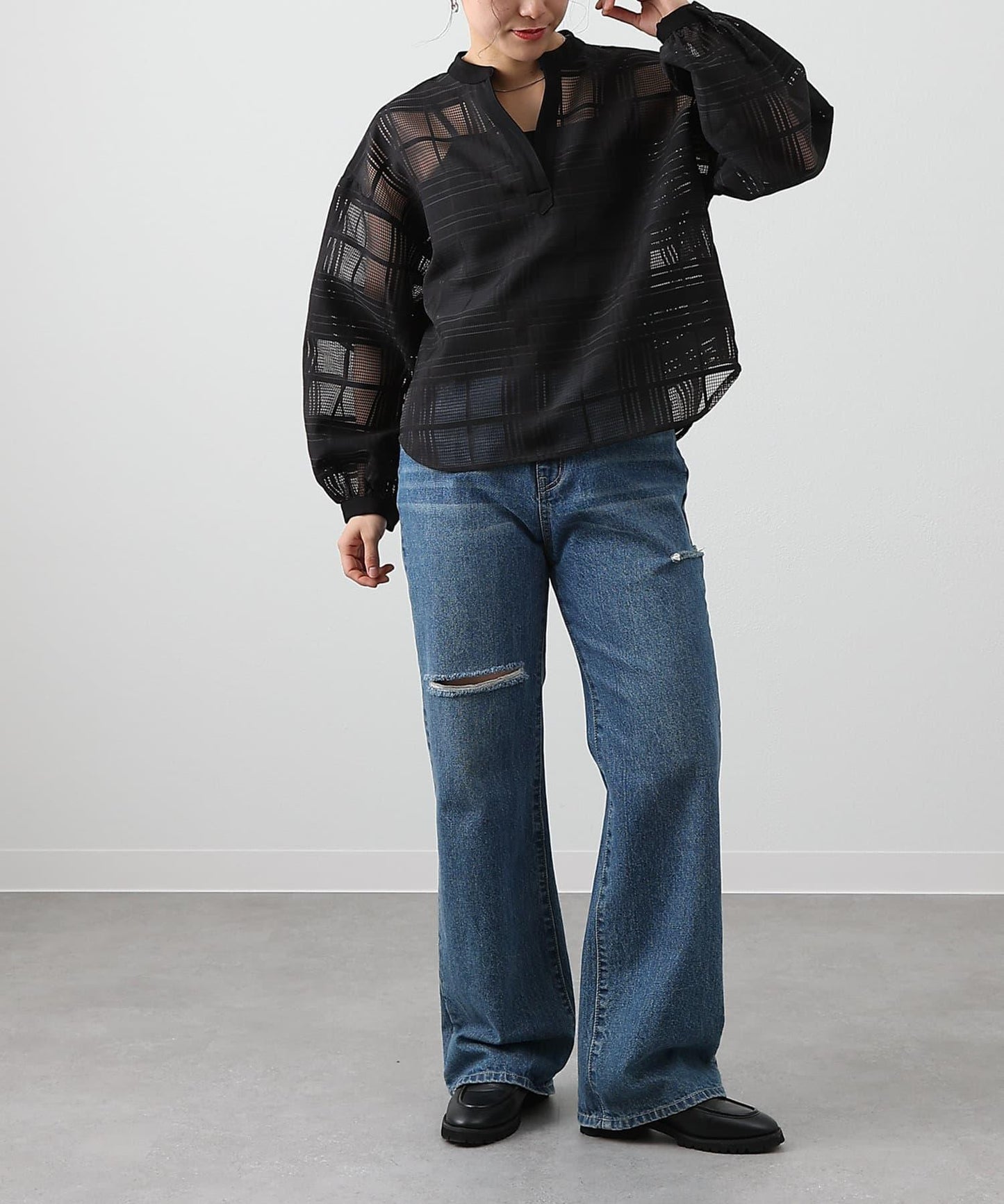 【S～L尺碼展開】破洞牛仔褲