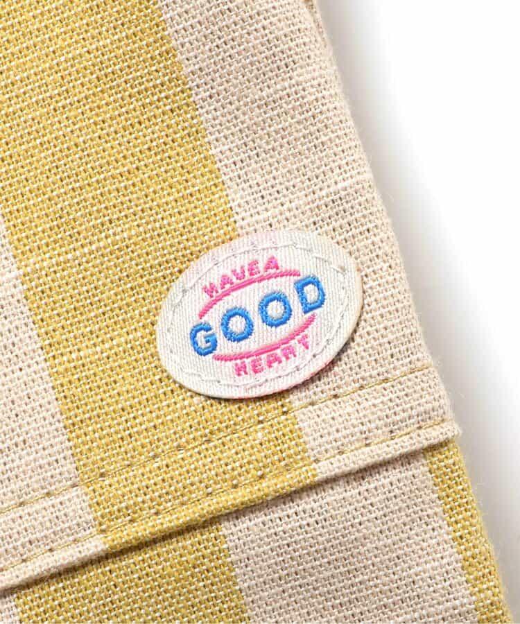 條紋拼接寬鬆工裝褲 七分褲