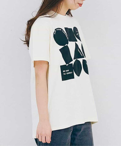 【連衣裙】【媽媽】3款圖案印花寬鬆短袖T恤