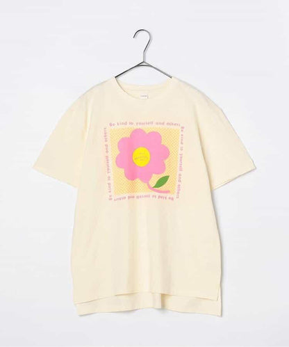 【連衣裙】【媽媽】3款圖案印花寬鬆短袖T恤