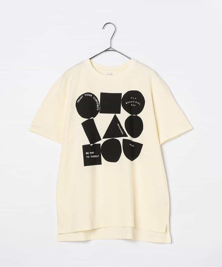 【連衣裙】【媽媽】3款圖案印花寬鬆短袖T恤