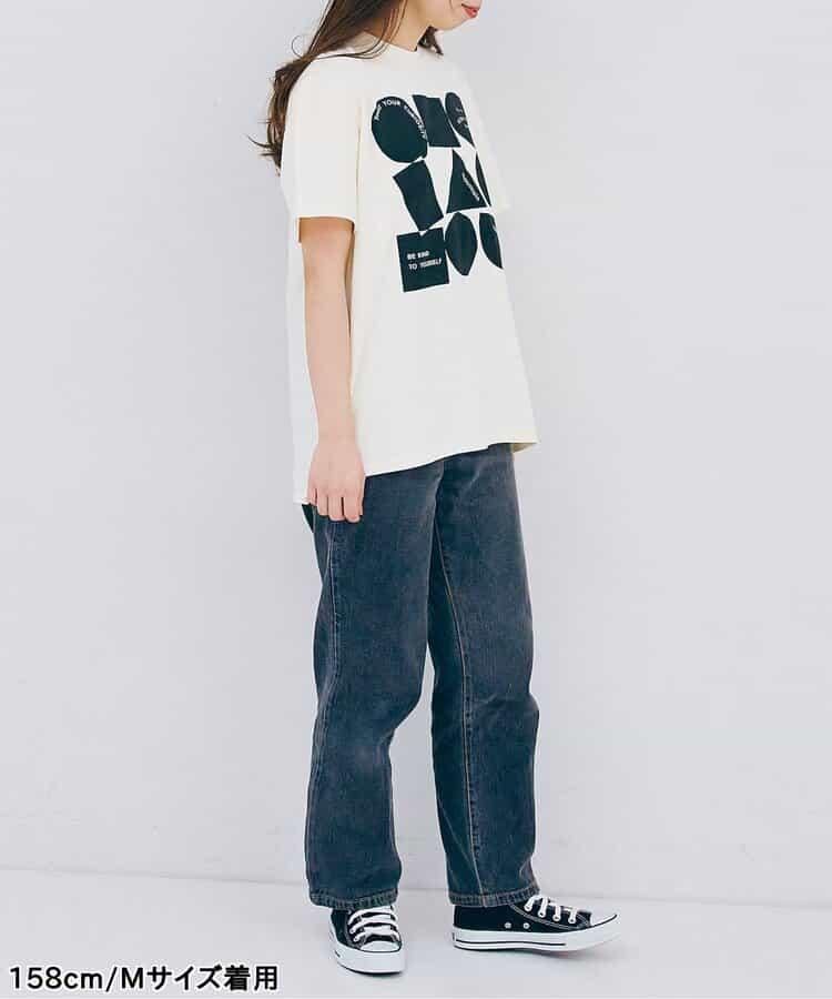 【連衣裙】【媽媽】3款圖案印花寬鬆短袖T恤