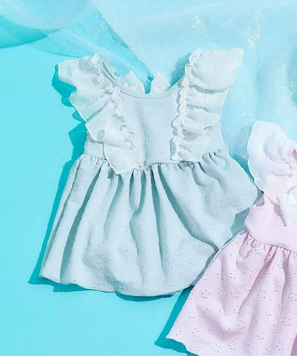 後蝴蝶結蕾絲連衣裙泳裝