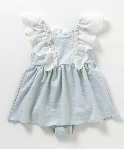 後蝴蝶結蕾絲連衣裙泳裝