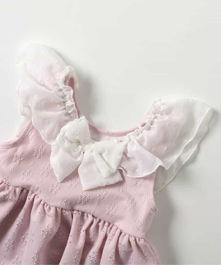 後蝴蝶結蕾絲連衣裙泳裝