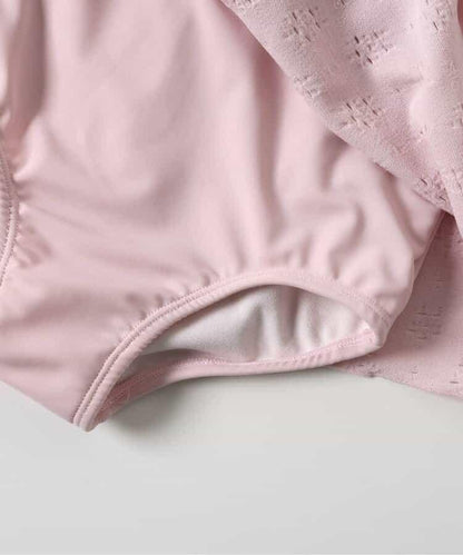 後蝴蝶結蕾絲連衣裙泳裝