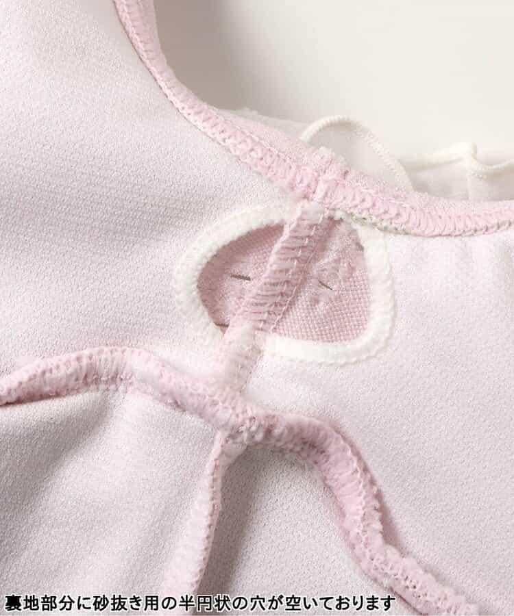 後蝴蝶結蕾絲連衣裙泳裝