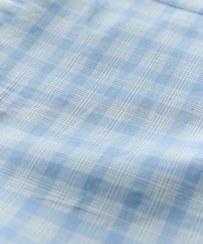 Relax Fit 舒適版型 常規領 短袖 格子襯衫