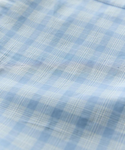 Relax Fit 舒適版型 常規領 短袖 格子襯衫