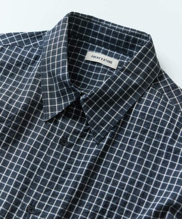 Relax Fit 舒適版型 常規領 短袖 格子襯衫