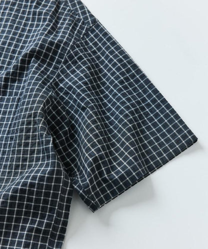 Relax Fit 舒適版型 常規領 短袖 格子襯衫