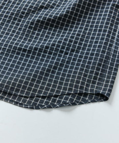 Relax Fit 舒適版型 常規領 短袖 格子襯衫