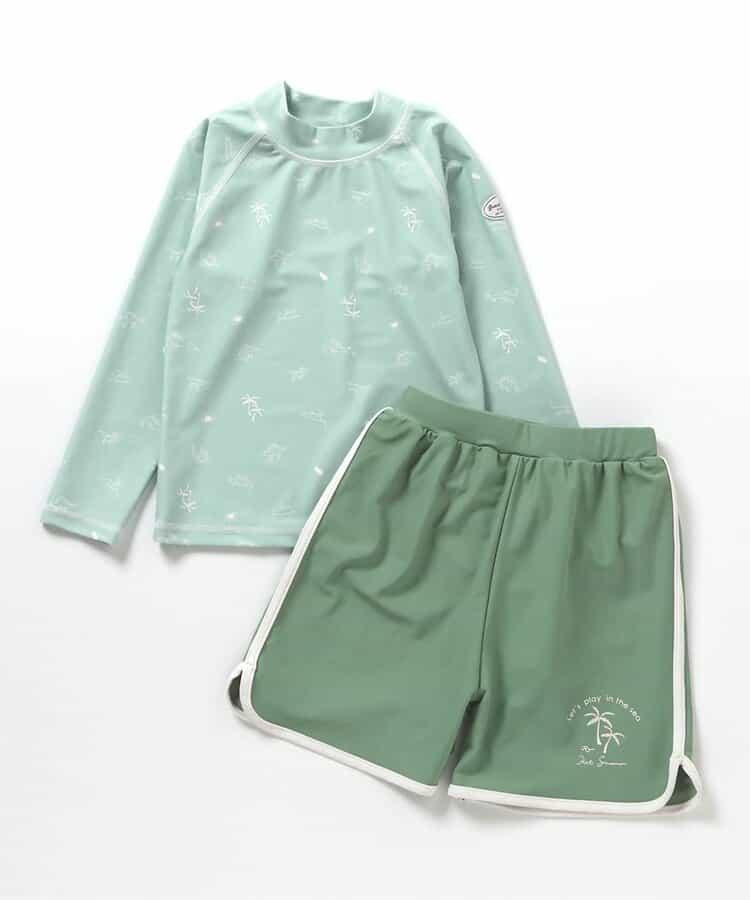 恐龍·條紋防曬衣配男士泳褲