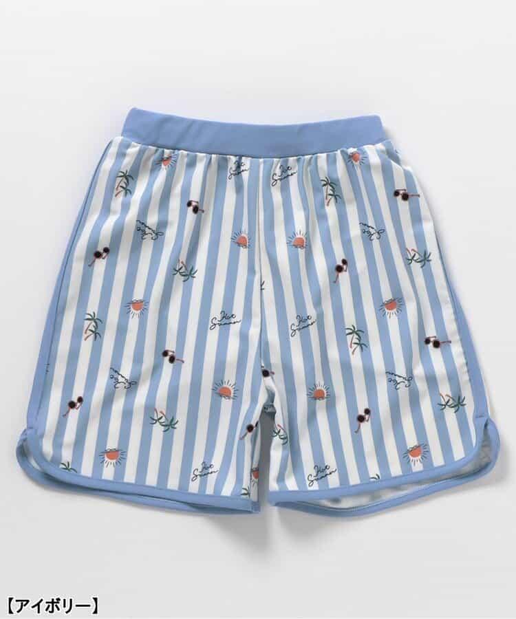 恐龍·條紋防曬衣配男士泳褲