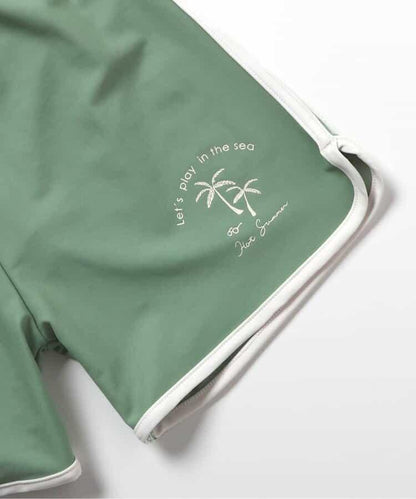 恐龍·條紋防曬衣配男士泳褲