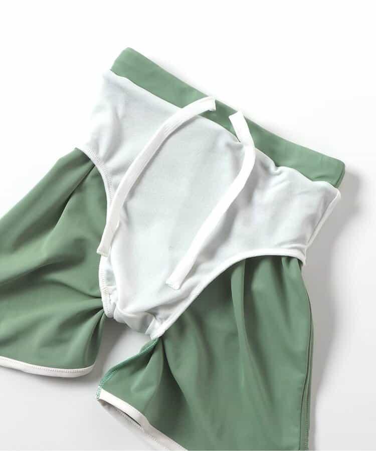 恐龍·條紋防曬衣配男士泳褲