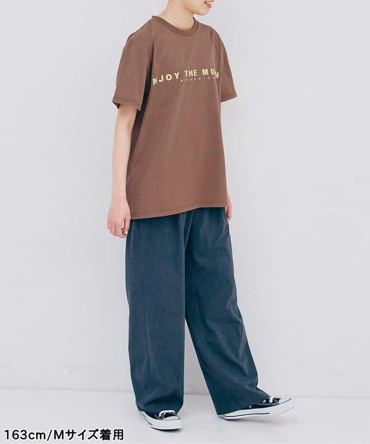 【連衣裙】【媽媽】想要一起購買的簡約logo半袖T恤