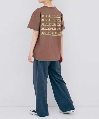 【連衣裙】【媽媽】想要一起購買的簡約logo半袖T恤