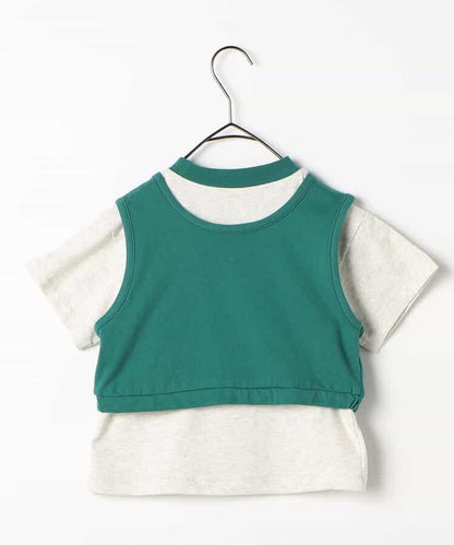 疊穿式背心和T恤套裝