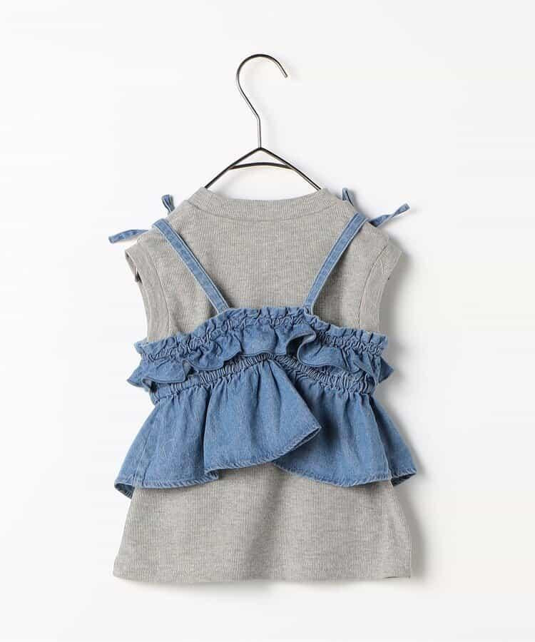 荷葉邊背心＆上衣套裝