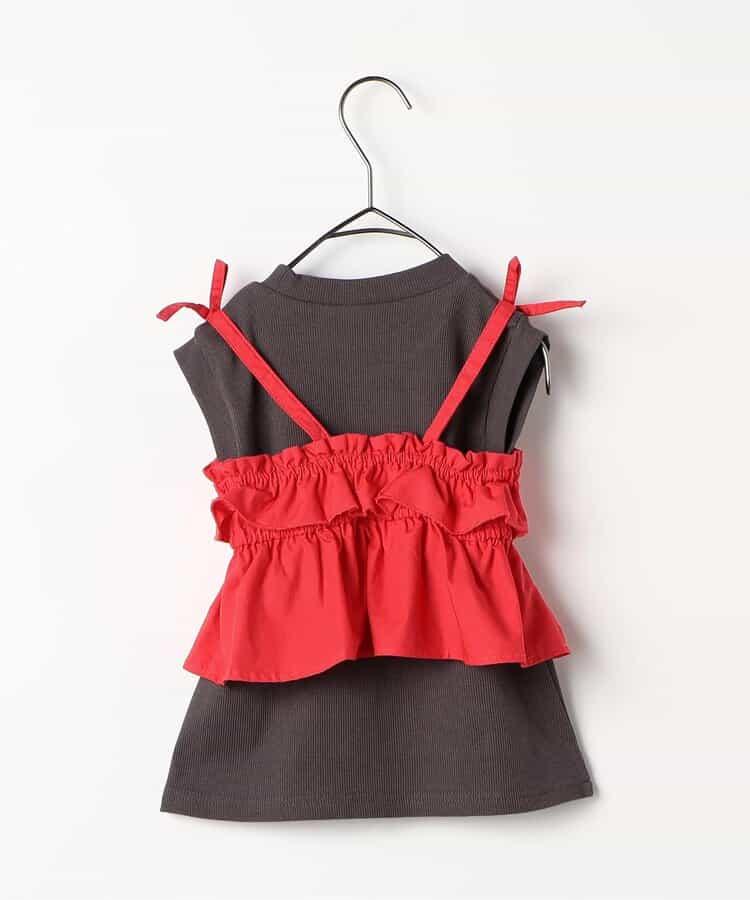 荷葉邊背心＆上衣套裝