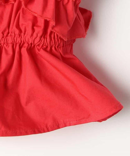 荷葉邊背心＆上衣套裝