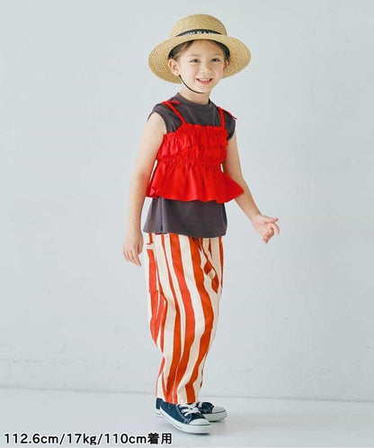 荷葉邊背心＆上衣套裝