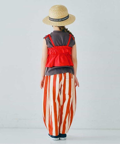 荷葉邊背心＆上衣套裝